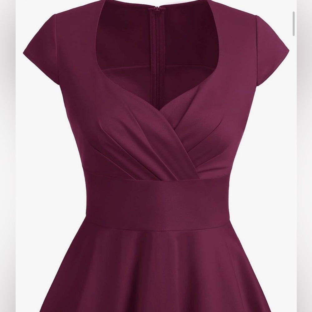 NWOT - Bbonlinedress Women Short 1950s Retro Vintage Cocktail Party Swing Dress - Picture 4 of 5